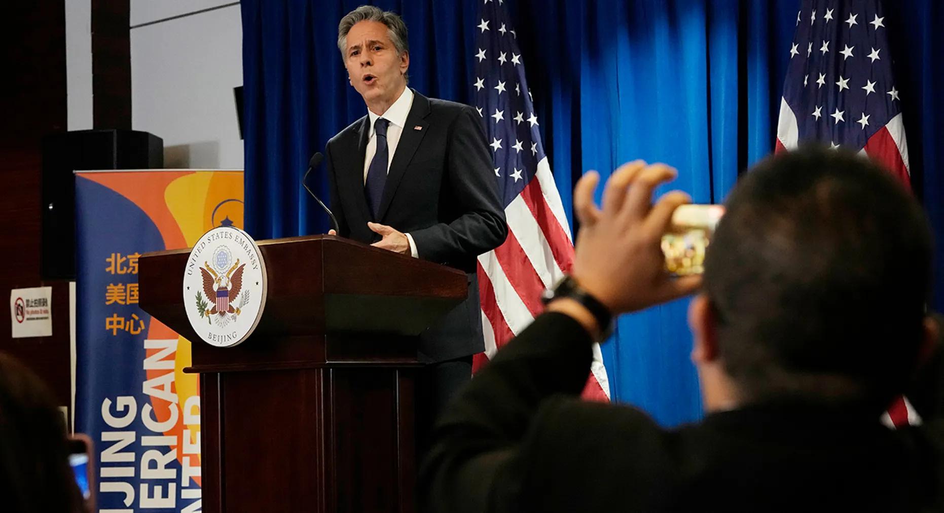 布林肯访华是否意味中美关系破冰,布林肯访华结束中美收获哪些成果