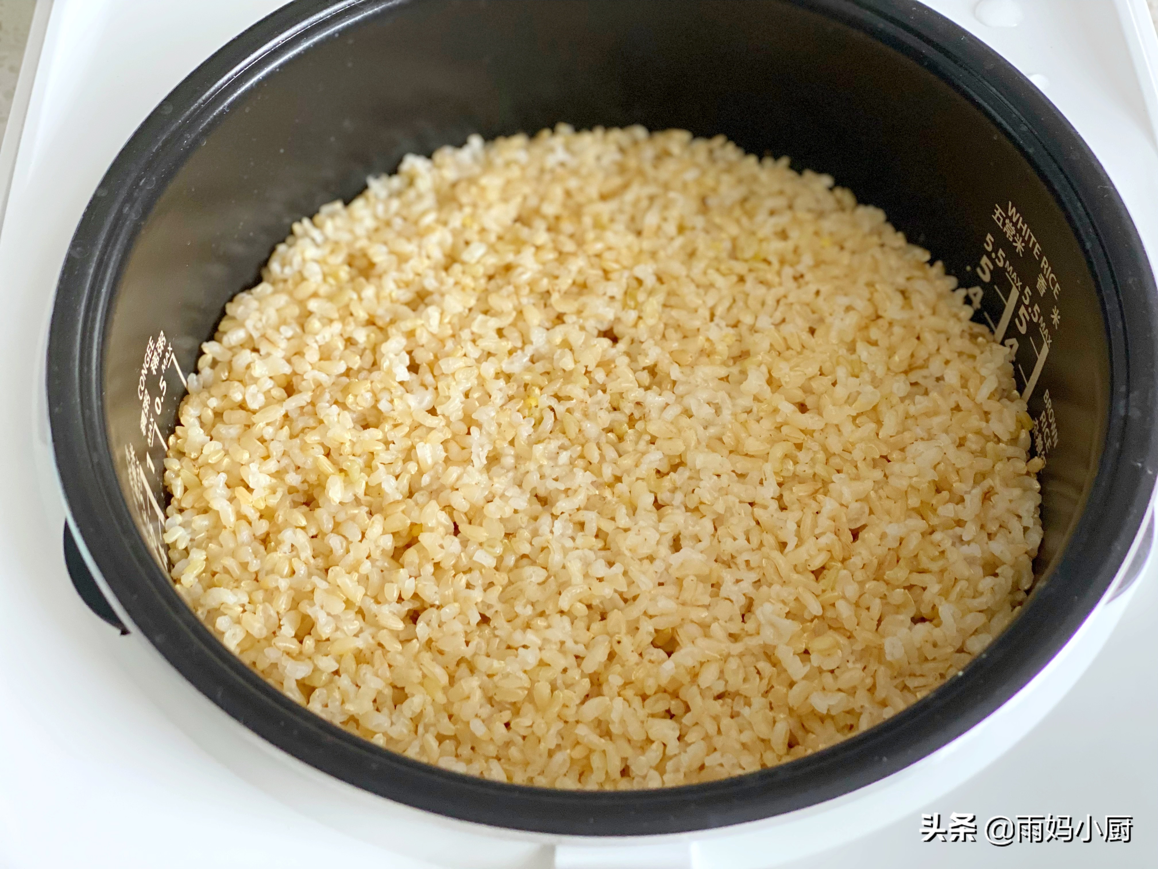 比白米还好吃的糙米饭,糙米饭软糯好吃