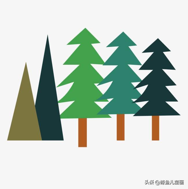 几何森林绿植,几何森林风景