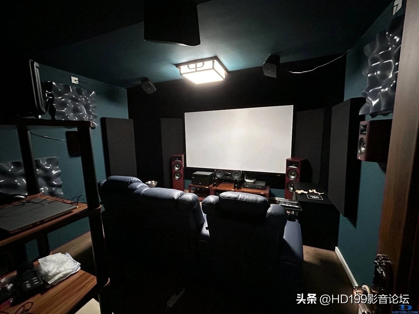 烧友分享|15平小影音室全黑化，完全发挥JVCN70实力！