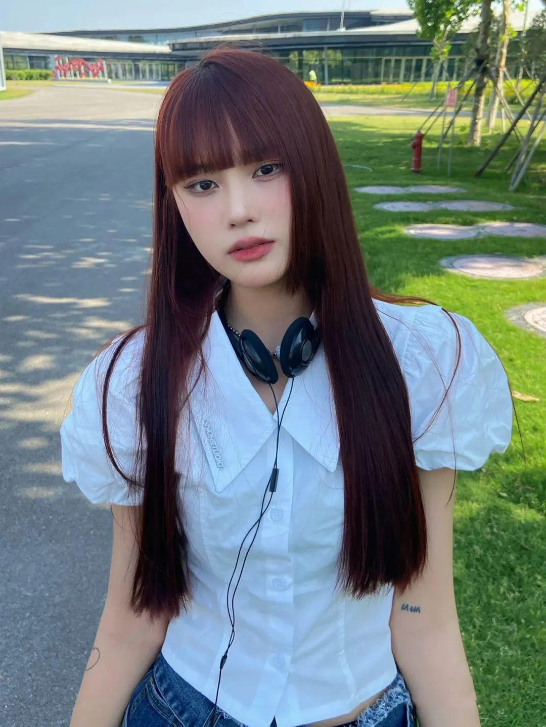 秋冬齐刘海造型,秋冬减龄刘海