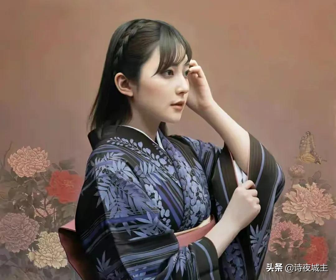 欣赏绘画大师冈靖知女人油画体态丰盈洋溢出浓烈浪漫气息妙不可言