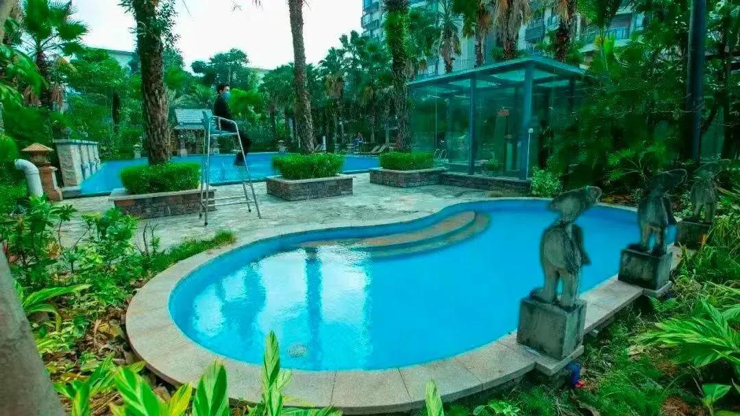广州从化温泉度假别墅带泳池,广州从化水上威尼斯泳道别墅