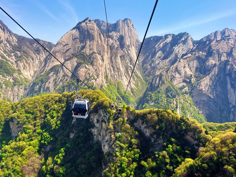 华山西峰索道十年工匠精神,祝贺华山西峰索道十周年庆