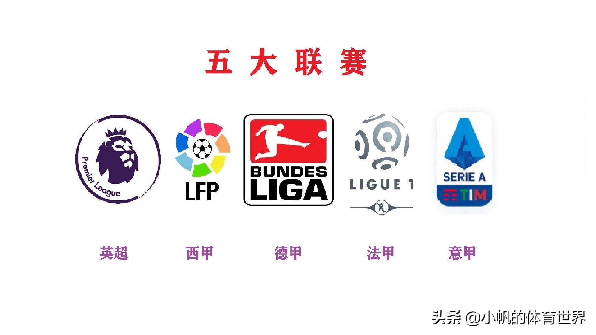 欧洲五大联赛与欧冠,欧洲五大联赛特点