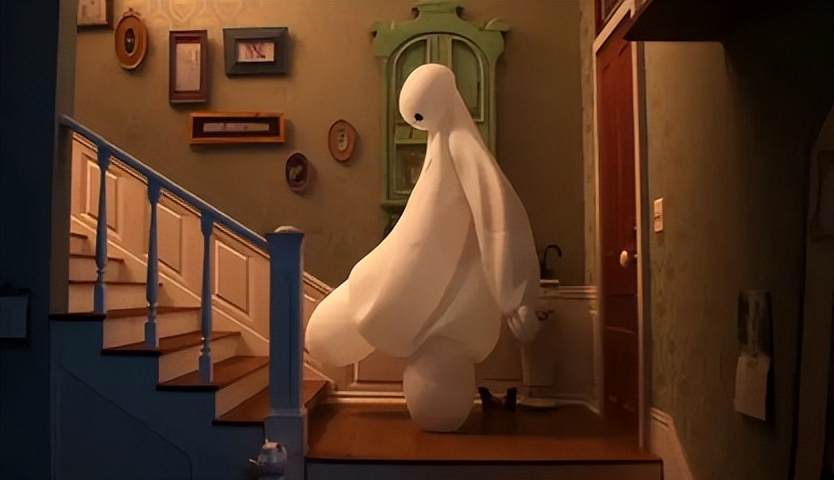 超能陆战队泰迪和教授变成了知了,超能陆战队给大白穿上机甲的过程