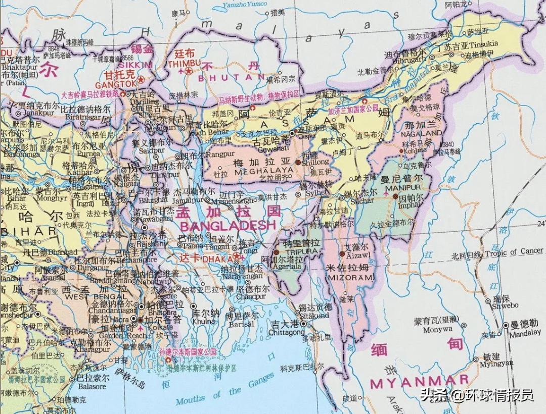 孟加拉国跟印度的飞地,印度与孟加拉国的飞地