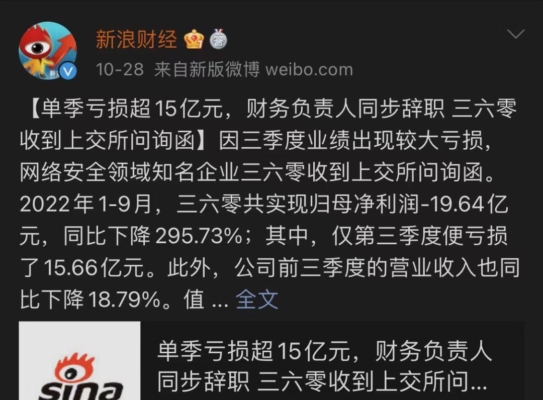 巨亏19.64亿，360走向中年危机