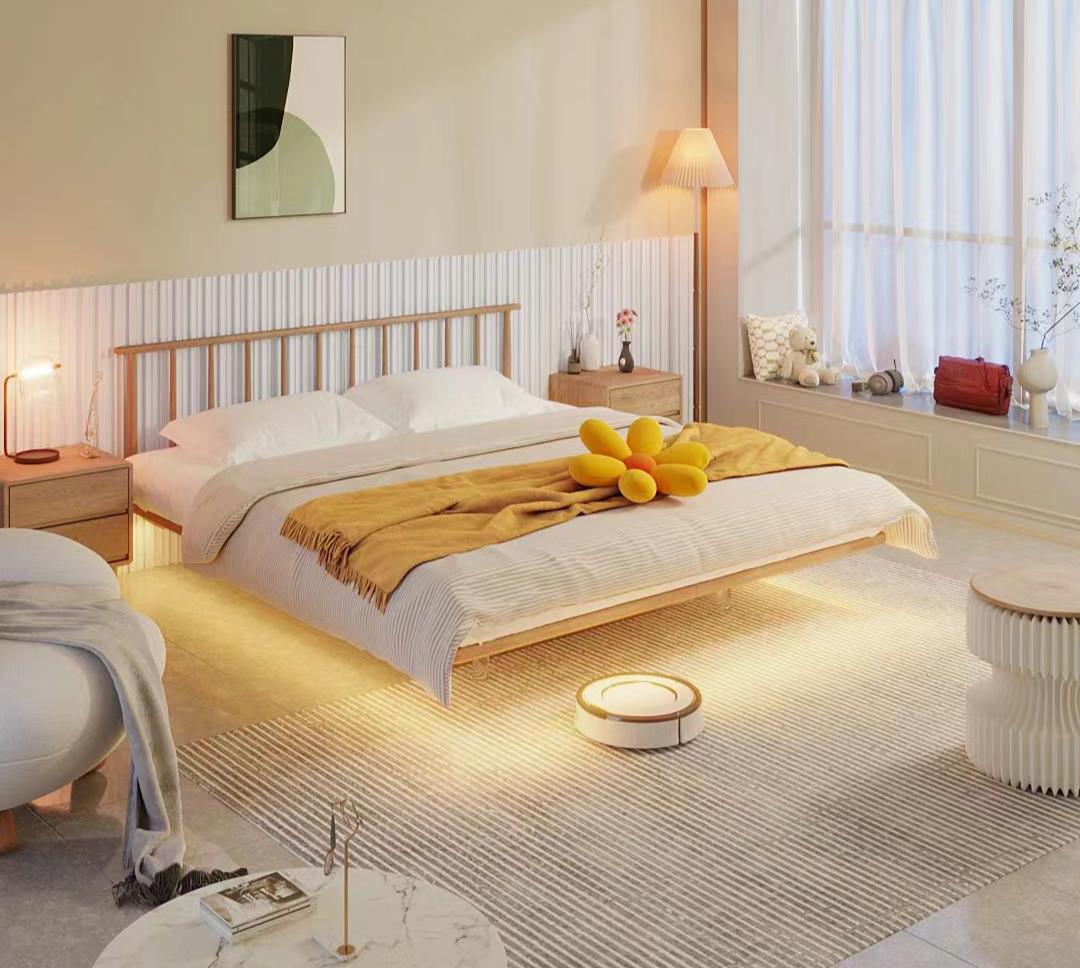 1.8米宽的床放在卧室是怎么样的,一米8的床实际床头留多大位置