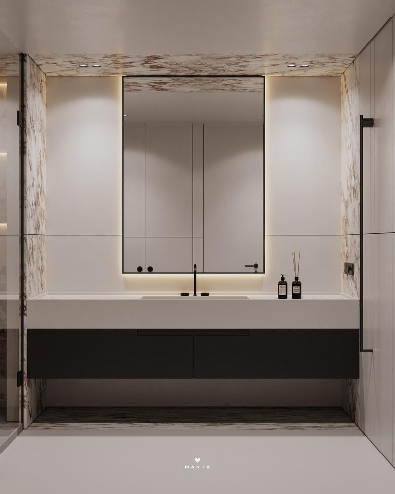 浴室设计现代轻奢风品质生活必备,有意识和极简主义的浴室设计