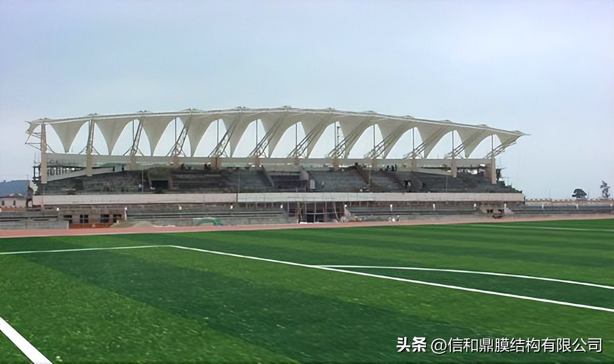 湖北体育场膜结构看台定做,武汉定做膜结构体育看台案例