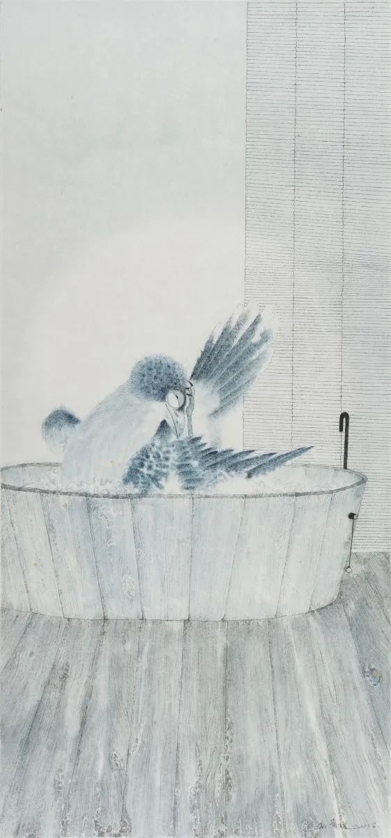 严谨细致的书法,水墨气韵生动的线描