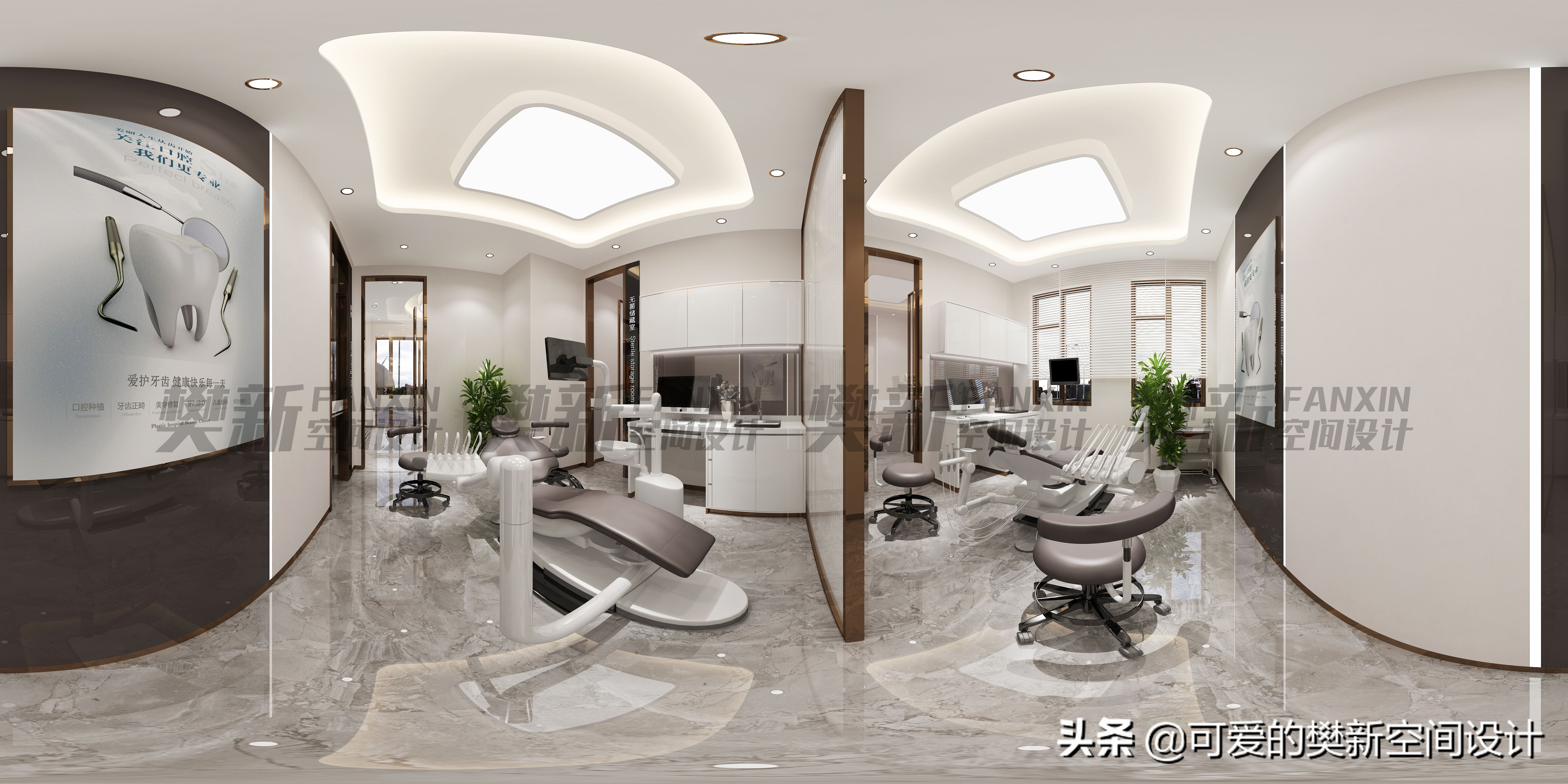 樊新口腔诊所设计,长沙口腔医院装修设计效果图