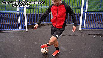 花式足球地面组合动作,花式足球技巧