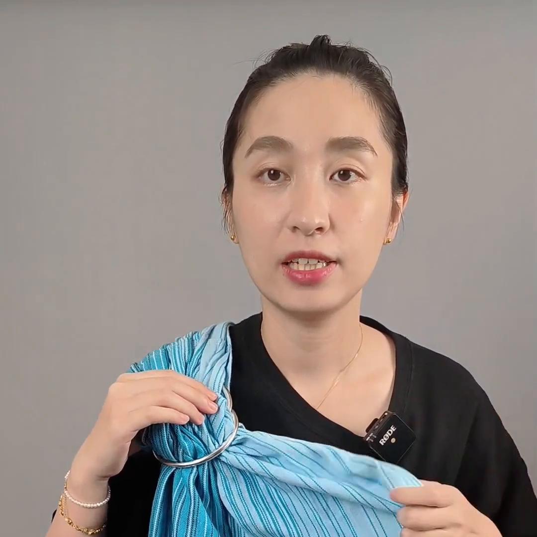背带式背巾使用教程,背带巾背法