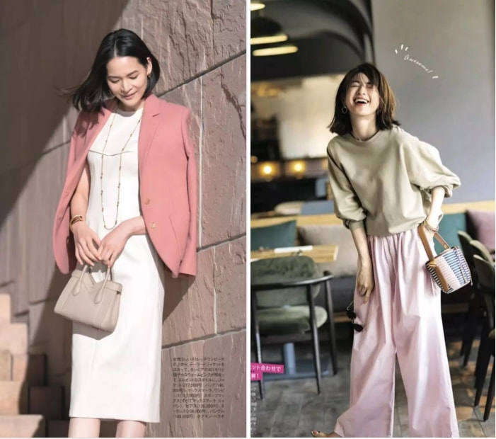 粉色装嫩搭配,粉色花里胡哨穿搭