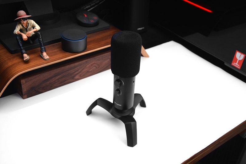 噬菌体外形，双指向模式，RGB背光，雷柏VS500电竞麦克风开箱