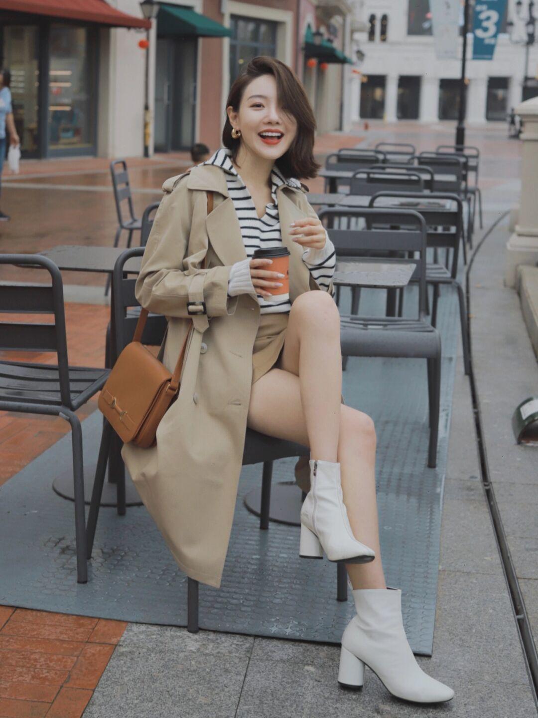 可拼接的风衣,风衣穿搭借鉴