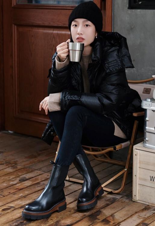 矮个子过膝盖马靴怎么搭配显高,矮个子短烟筒靴穿搭