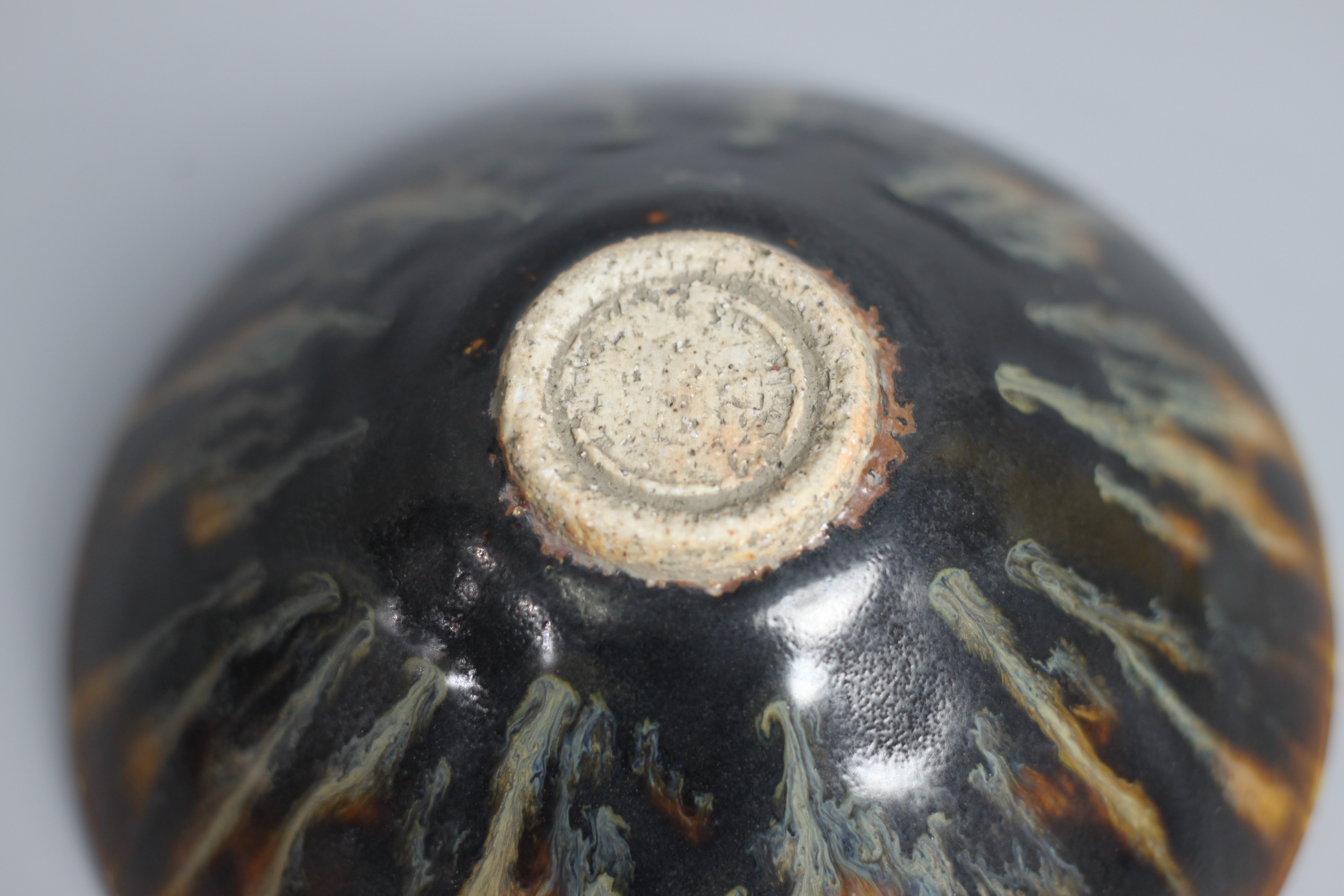 宋代吉州窑虎皮纹盏图片,宋代灰胎黑釉吉州窑茶盏图片