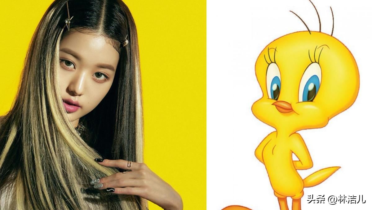 方圆脸剪张元英同款刘海,张元英齐刘海长直发造型