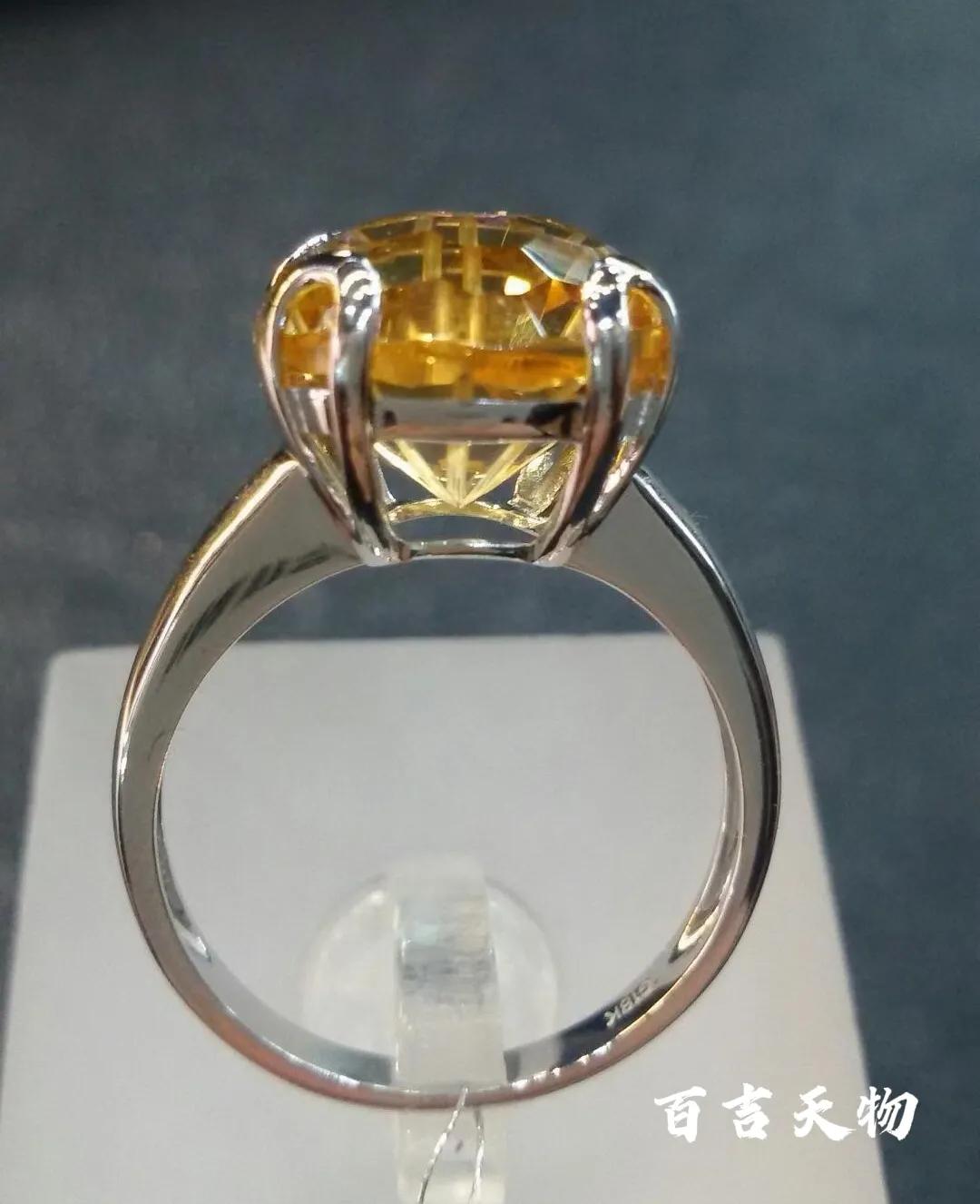 欧洲古董银镶透明水晶戒指,天然水晶石戒指图片