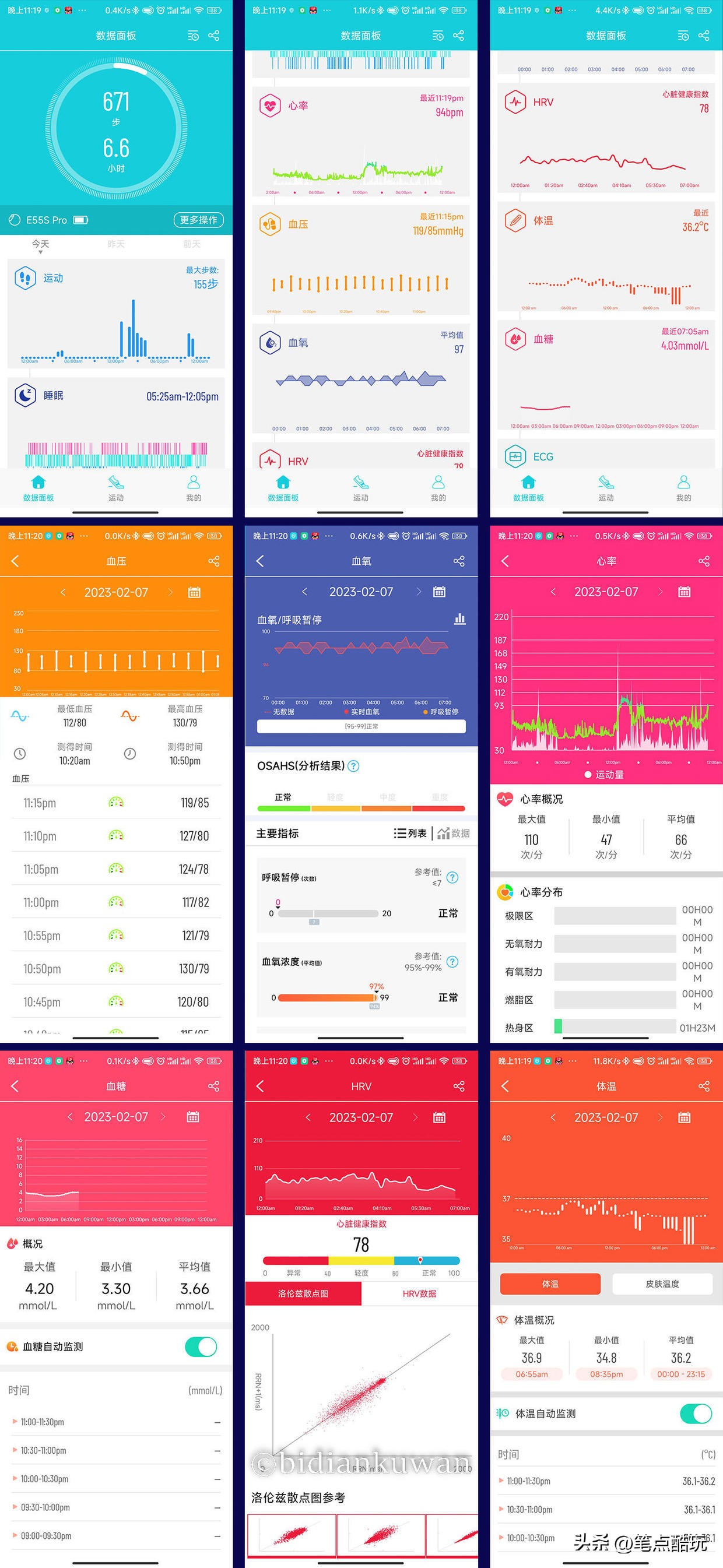 智能手表体温心率心电图血压血氧,血氧心率心电图智能手表