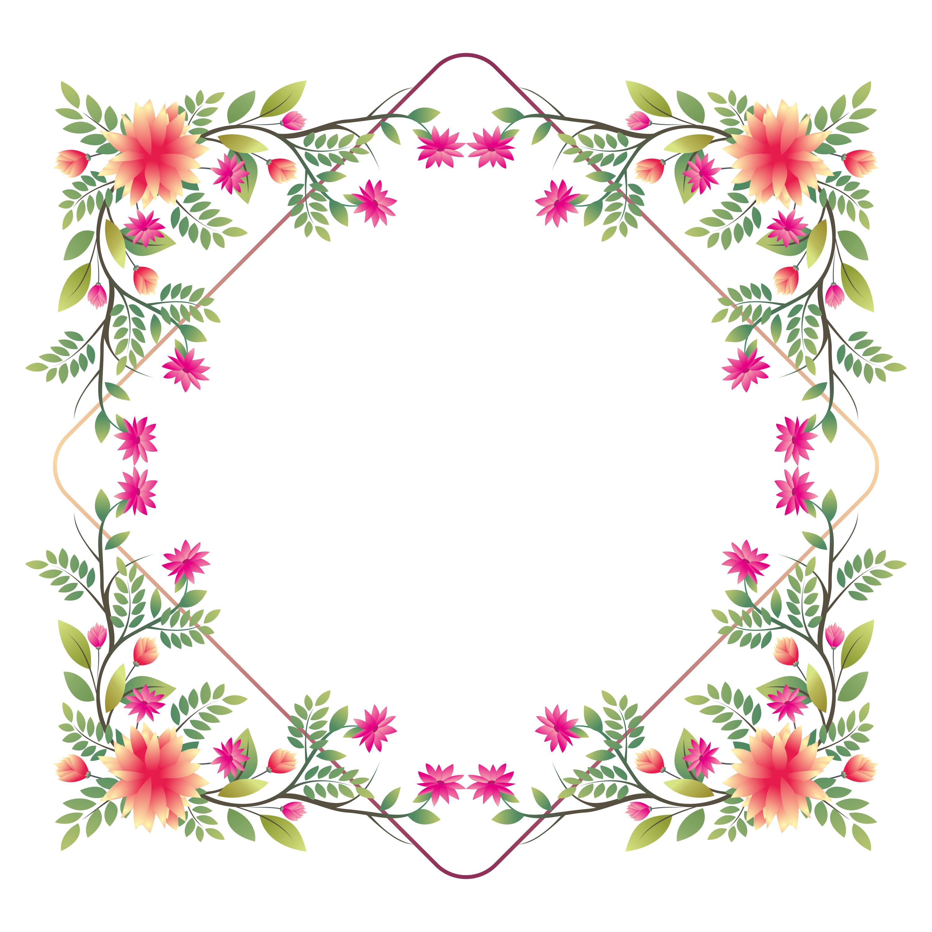 漂亮的彩色边框图片大全,好看的绿叶边框