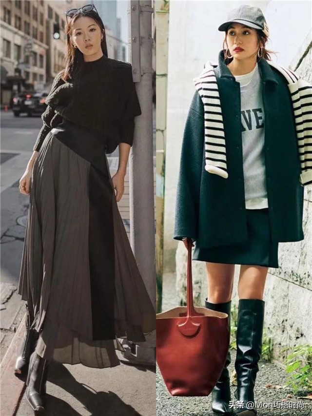 春天穿这5件外套裙子时髦显瘦,这样穿半裙显瘦又减龄不挑身材