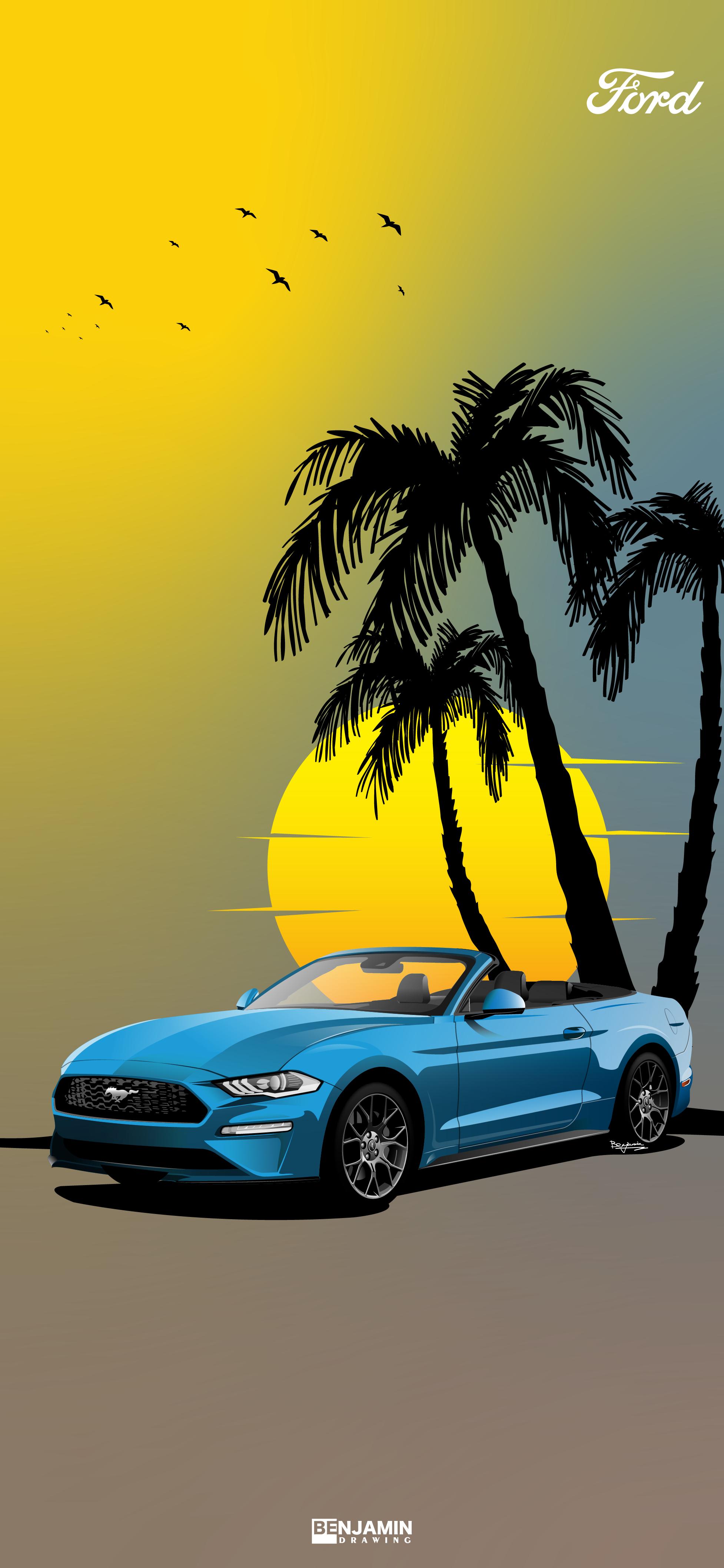 福特野马竖屏手机高清壁纸,福特野马图片手机壁纸