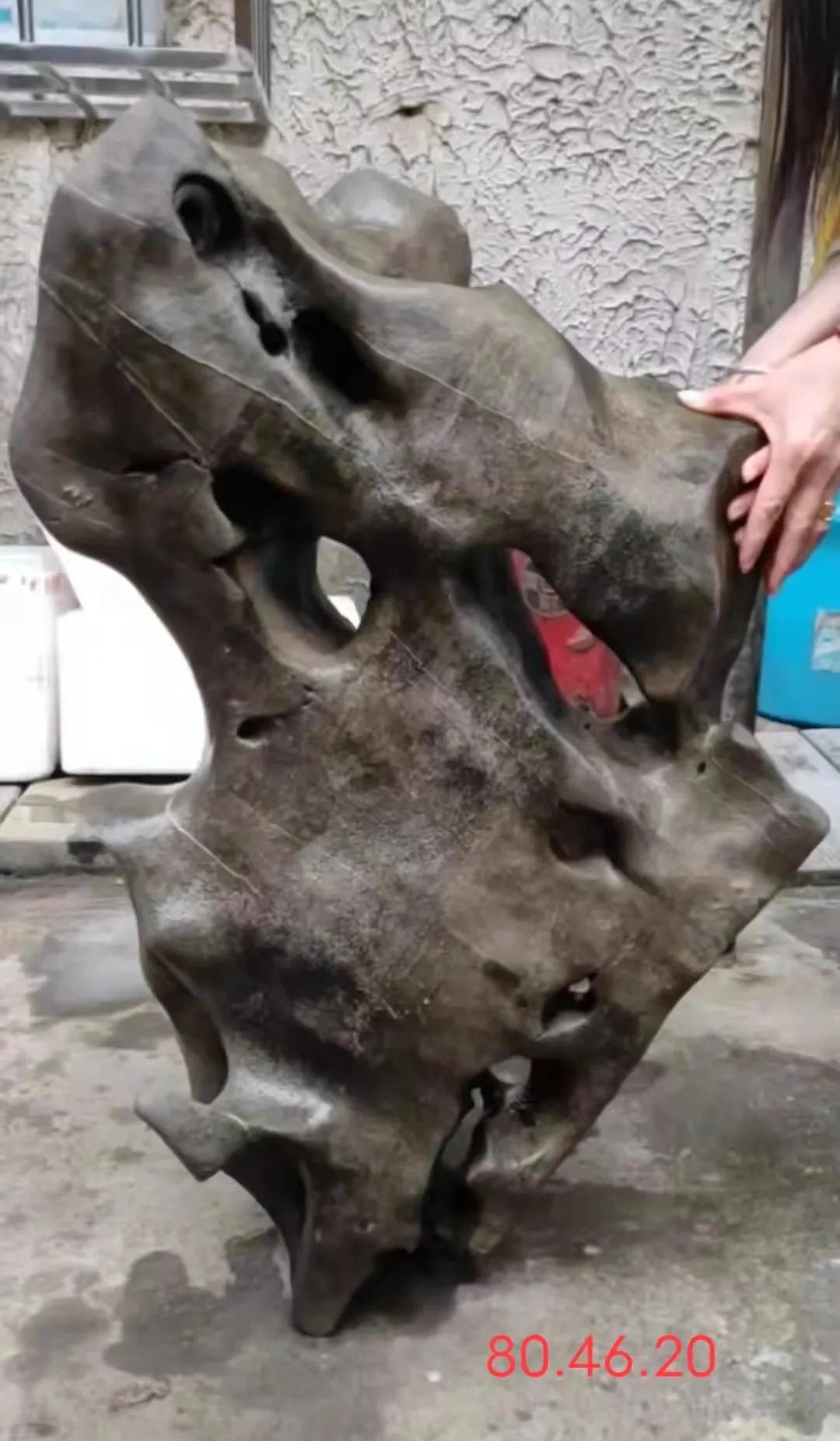 天然太湖石原石小摆件直播,太湖石原石用什么抛光