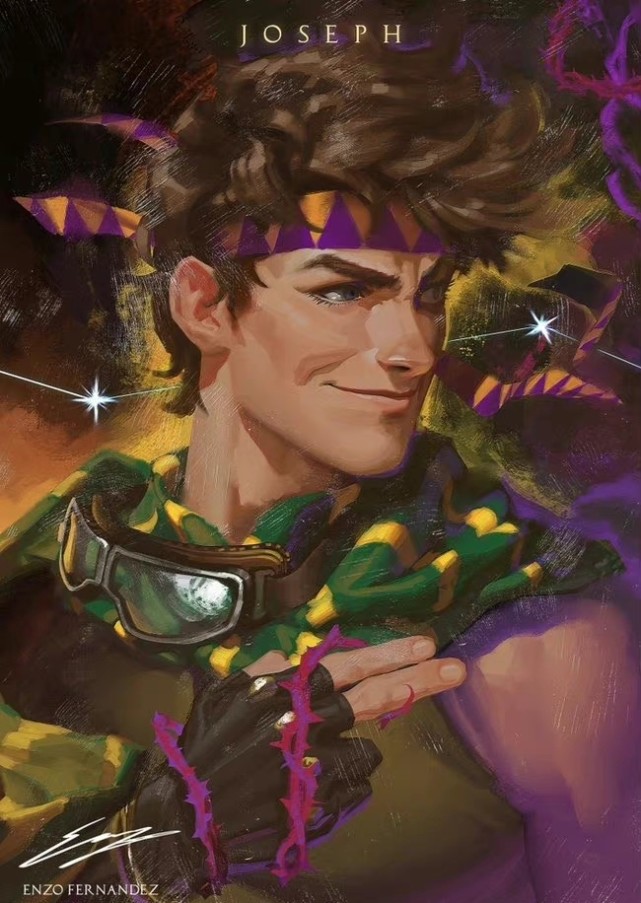 怎么画jojo大乔,jojo大乔临摹作品