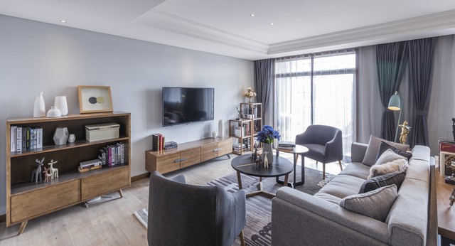 电视悬空柜多少公分更合适,悬空电视柜高度30cm会难看吗