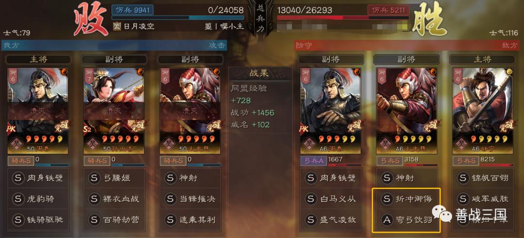 a级战法左右开弓,虎臣弓a级战法