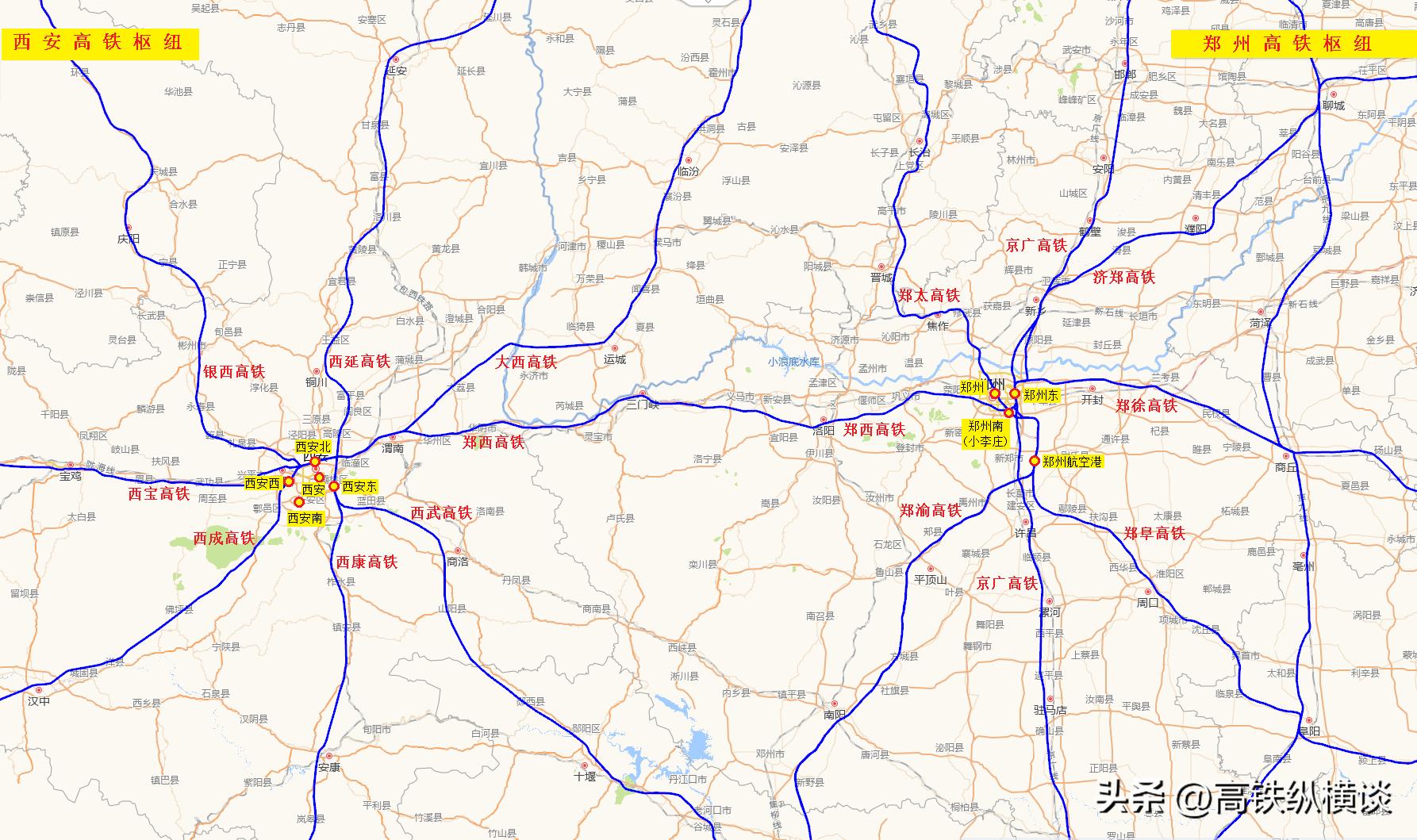 郑州米字高铁vs西安米字高铁,米字形高铁能给郑州带来什么