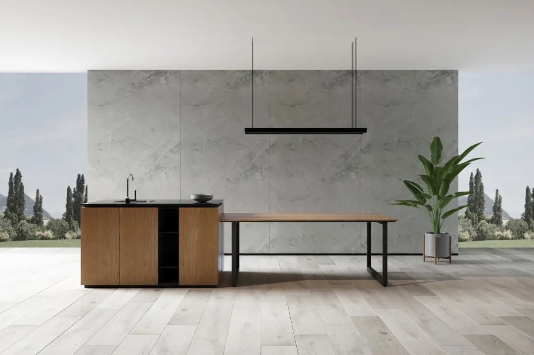 石纹高级感背景墙,轻奢爵士白石纹墙