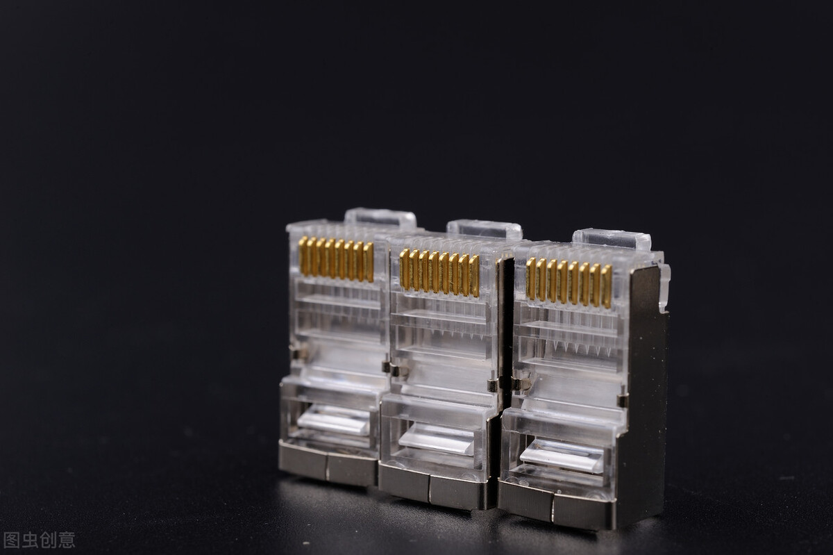 水晶头接线标准示意图,水晶头端口正确接线方法