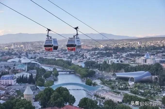 高加索古城全景,世界第比利斯古城