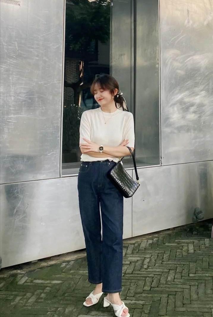 小个子专属宽松显瘦烟管裤,春夏小个子腿粗适合穿烟管裤吗