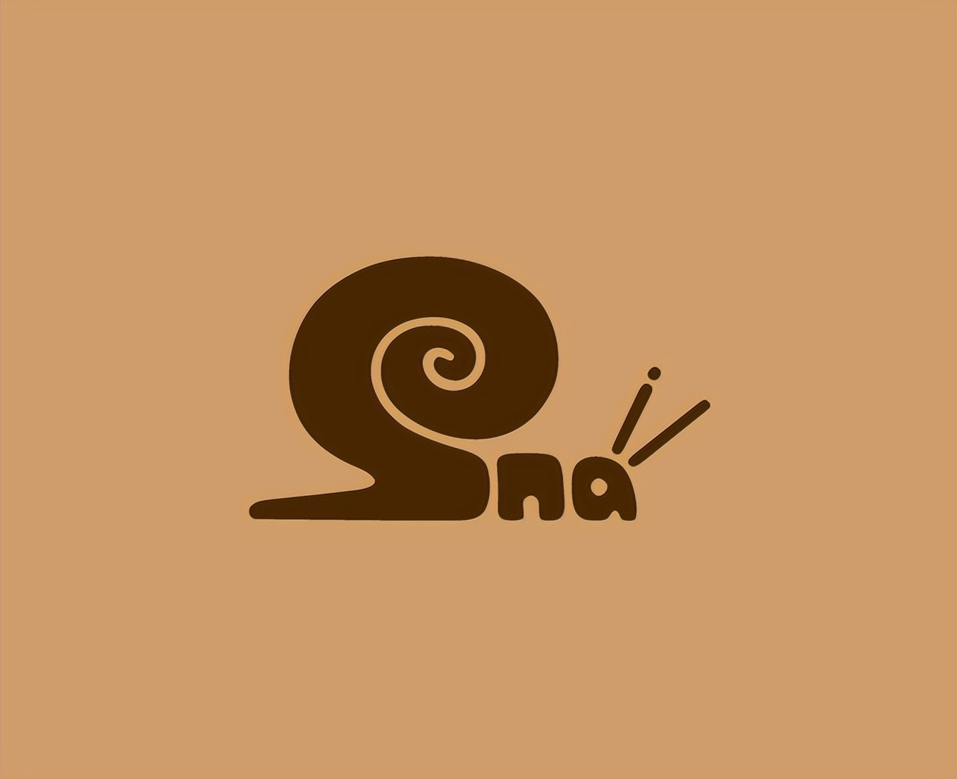 抽象蜗牛logo,以蜗牛为原型的logo标志设计