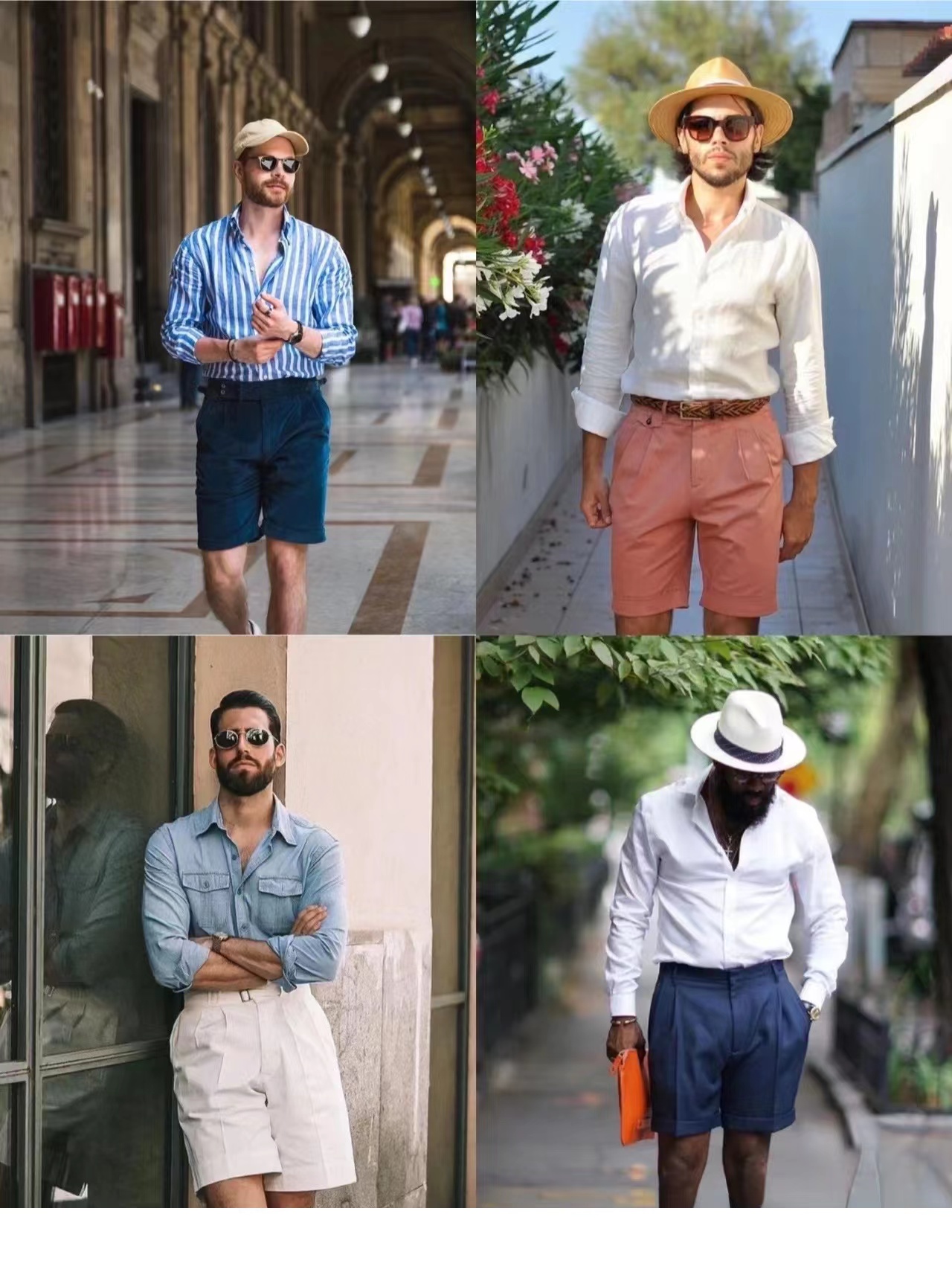 男士短裤穿搭指南，清爽穿搭，让你风度翩翩
