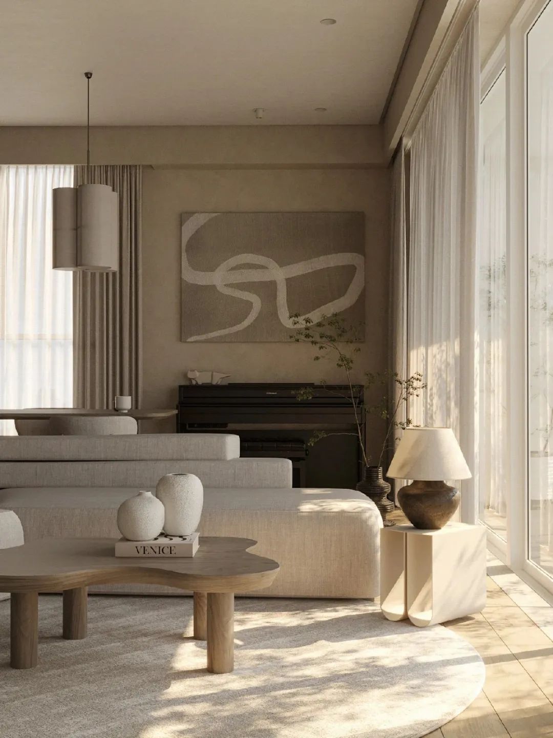 奶茶味浪漫宅!2个案子成功解开米色内饰的标杆设计!