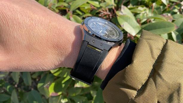 Rarone雷诺双子星镂空机械表,好看的机械表500元