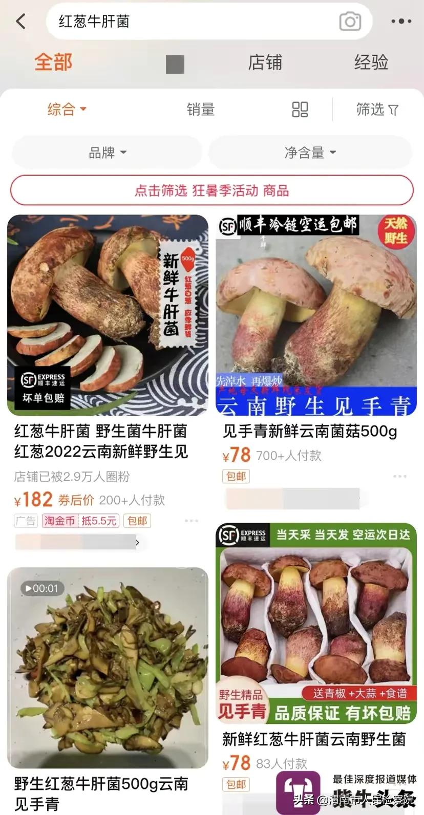 江西女子网购见手青，又炒又煮近30分钟还是中毒了！送入ICU血透…