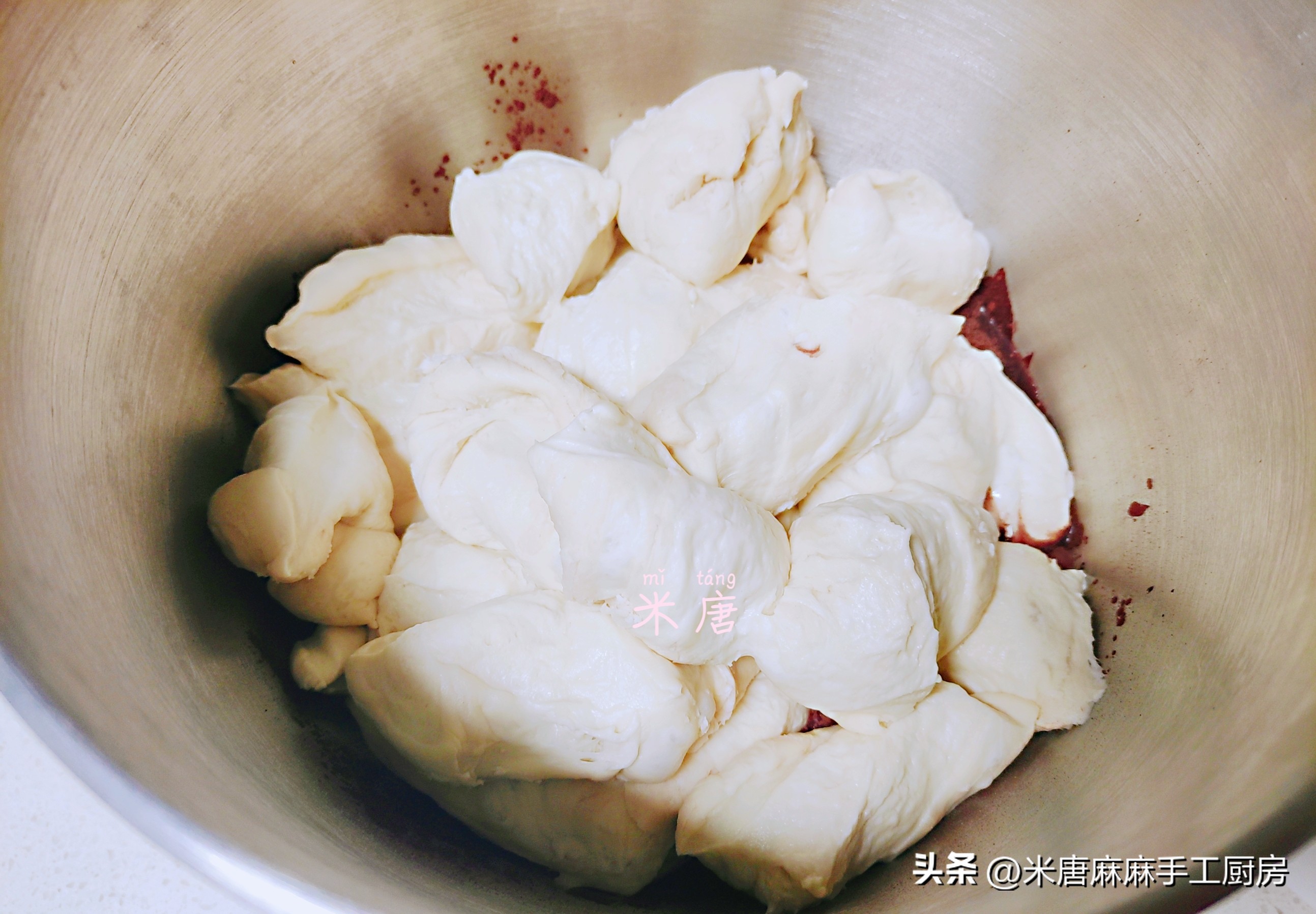 米唐麻麻玩转面团：#吐司日记#奥利奥乳酪吐司