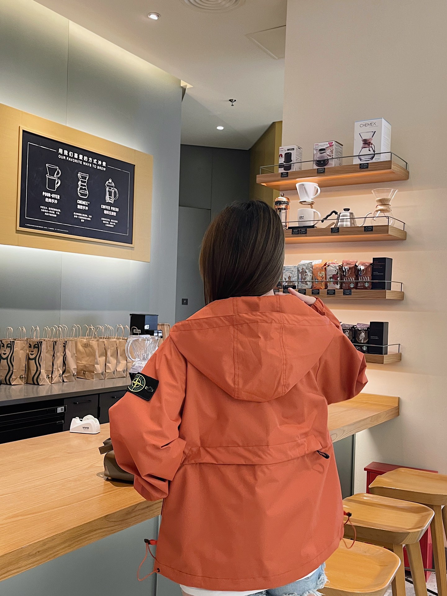 潮牌stone石头岛斜拉链冲锋衣外套,石头岛冲锋衣斜拉链款官网价格