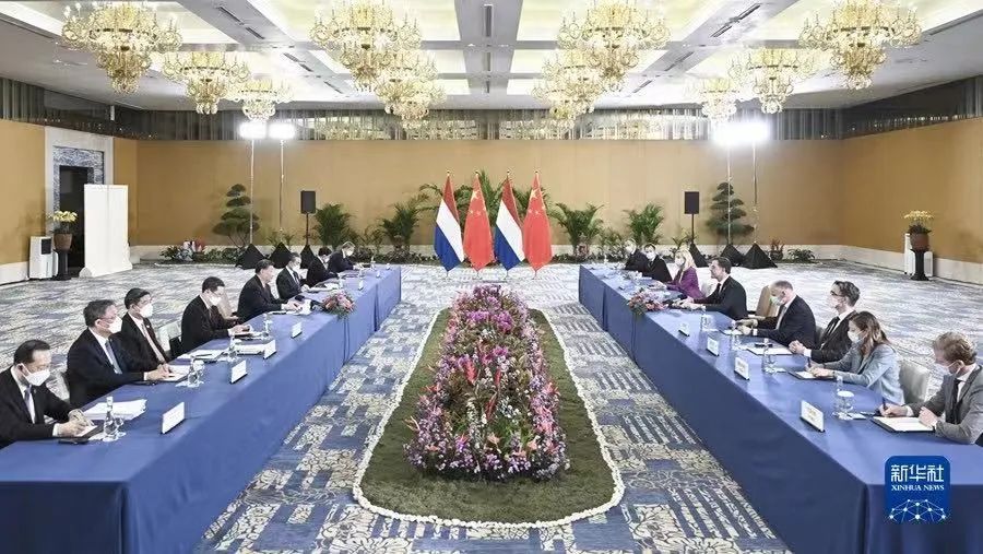 习*平近**会见荷兰首相吕特