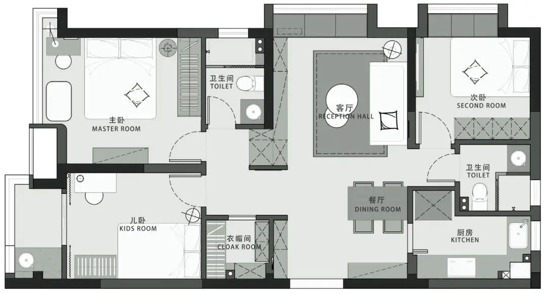 270平现代简约风装修暖色系,现代轻奢装修风格180平灰绿色