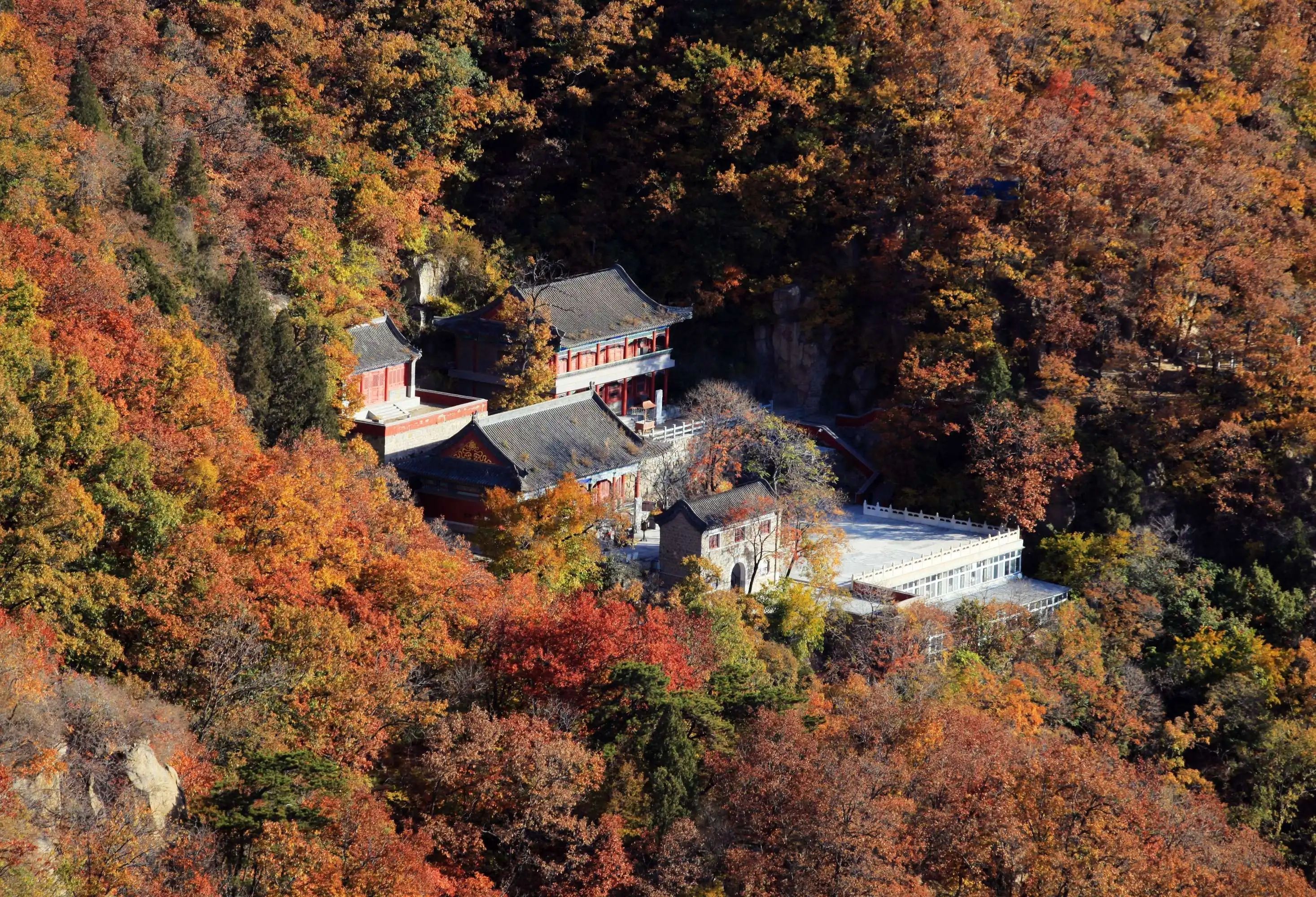 天津赏秋自驾盘山,天津盘山风景区10月秋景