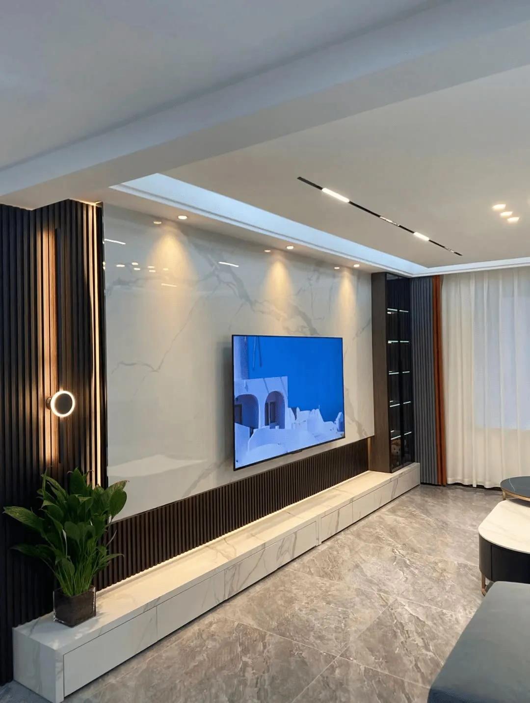 沙发背景墙简单大方好看,30款最新背景墙设计